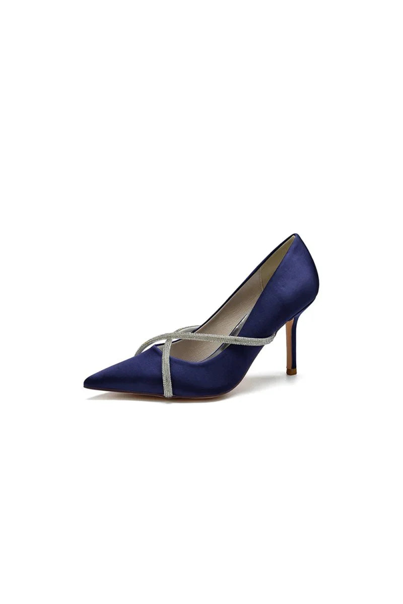 Party Pointed Toe Crystal High Heels