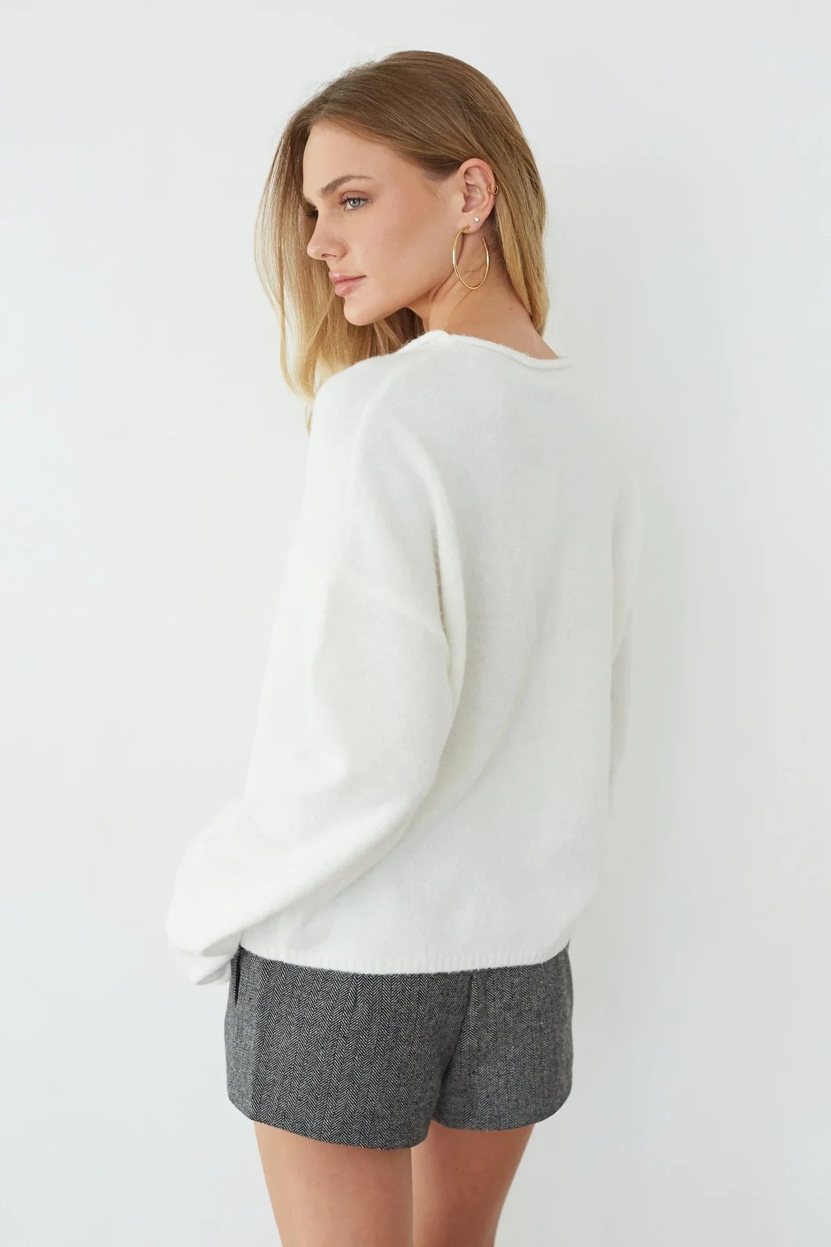 Haven Tweed Mini Shorts