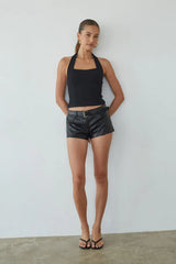 Tavi Ribbed Halter Top