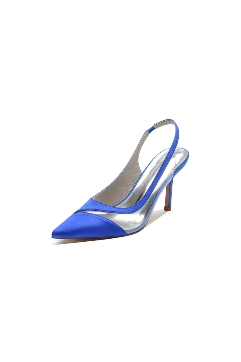 Party Pointed Toe Slingback Strap High Heels