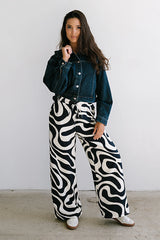 Remy Abstract Wide Leg Pants