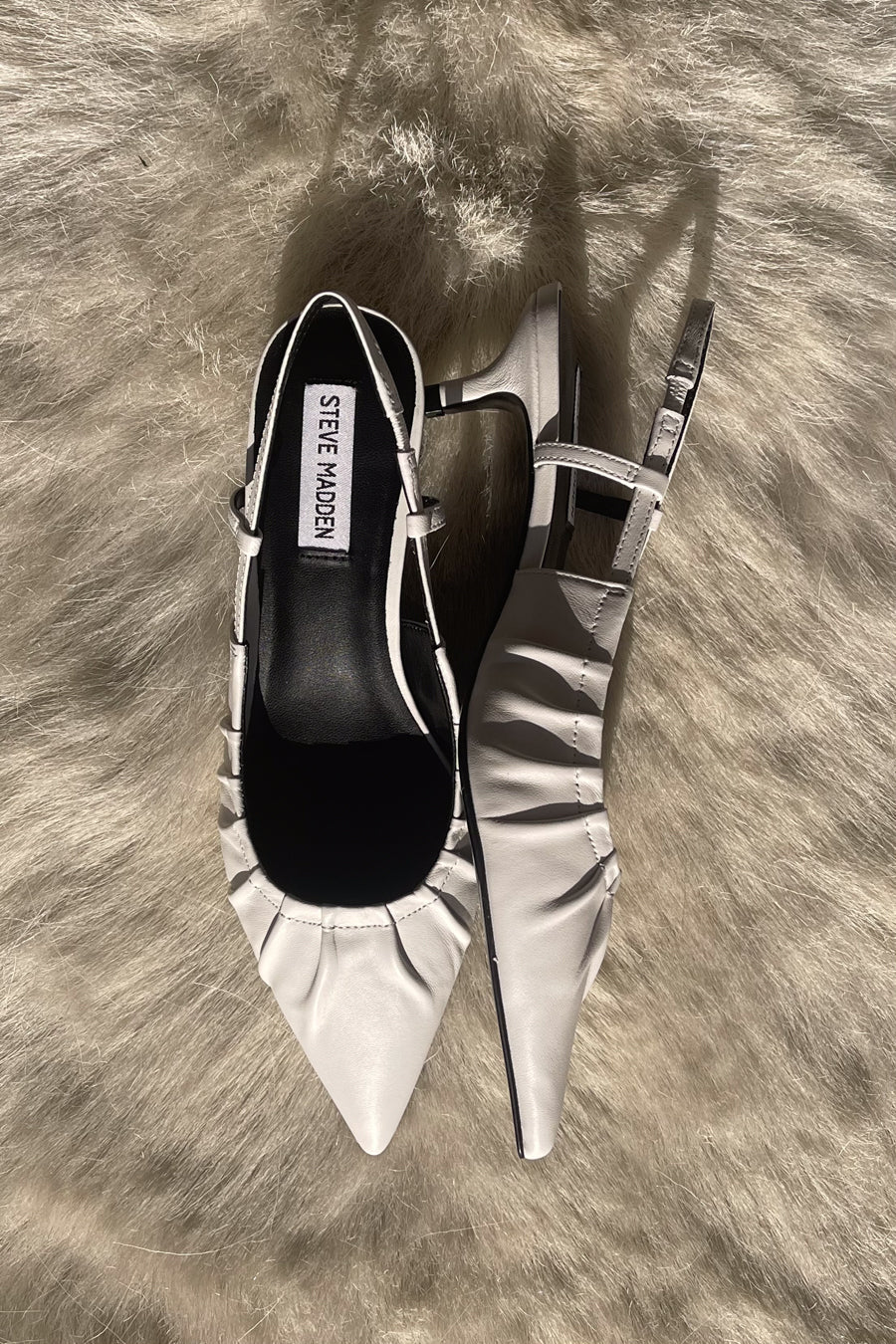 Syrie Pleated Pointed Toe Heel