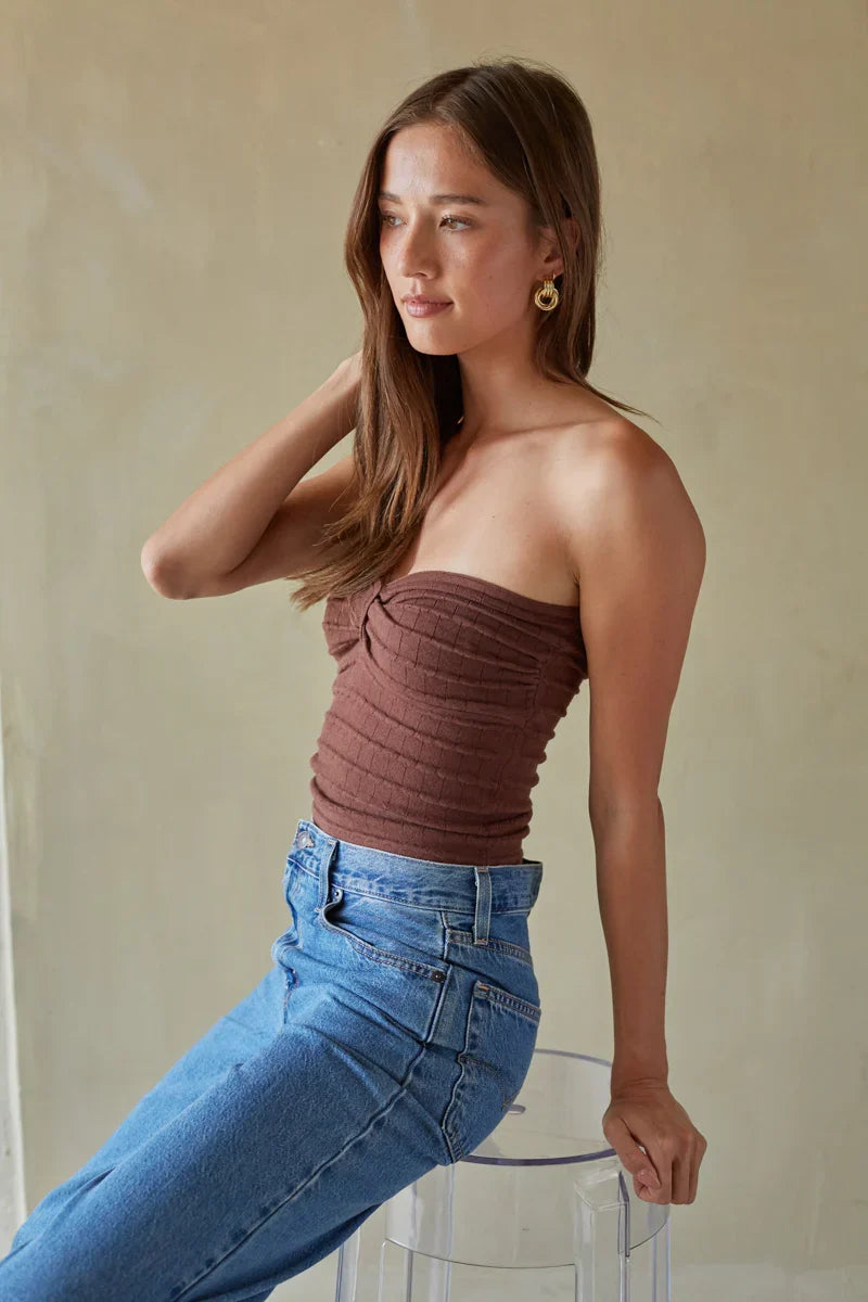 Hazel Twist Front Tube Top