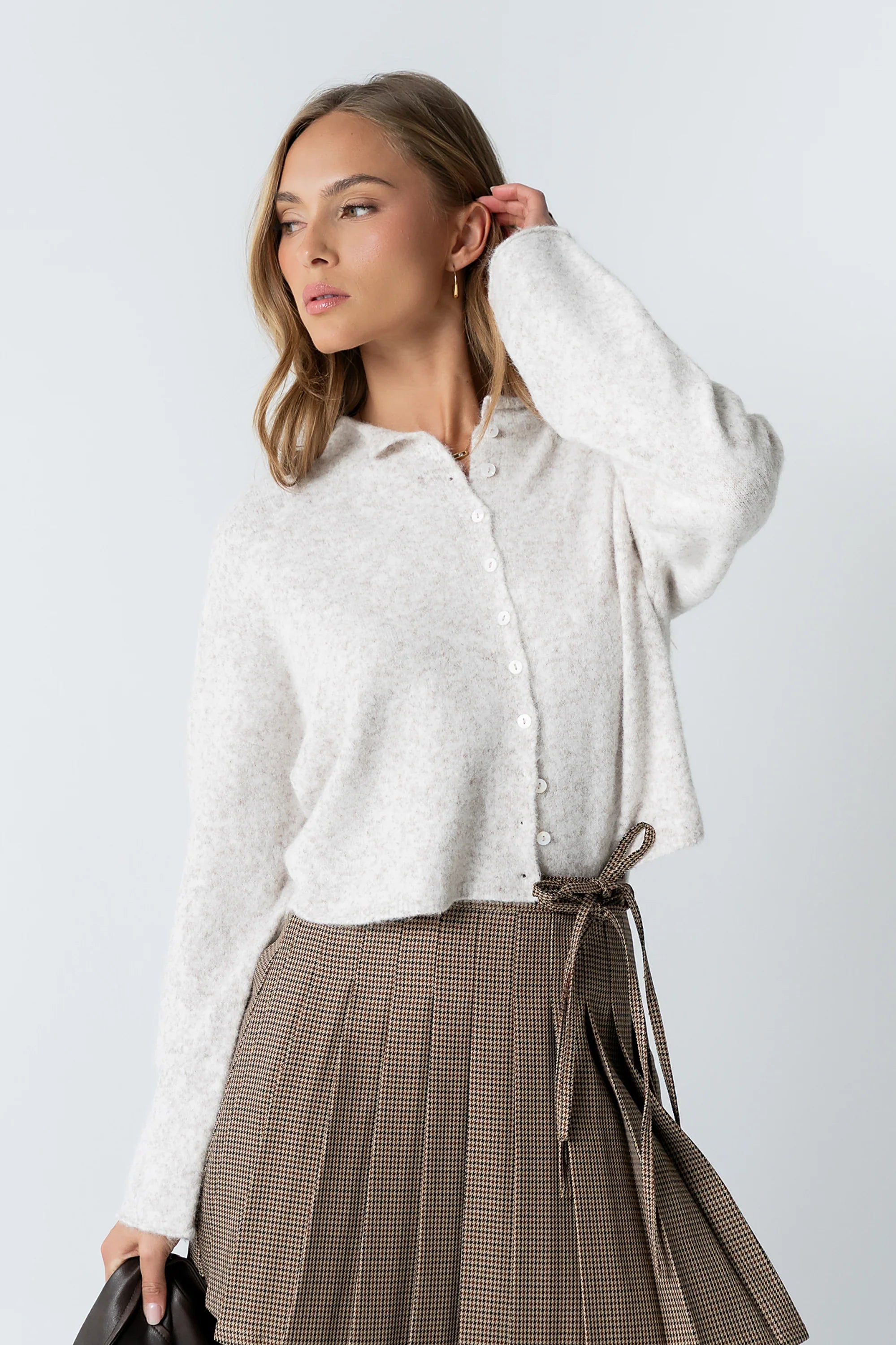 Maci Cardigan in Natural