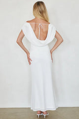Dorit Mesh Tie Waist Maxi Dress