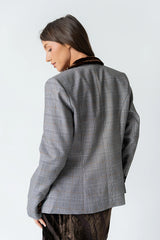 Nona Mixed Media Blazer