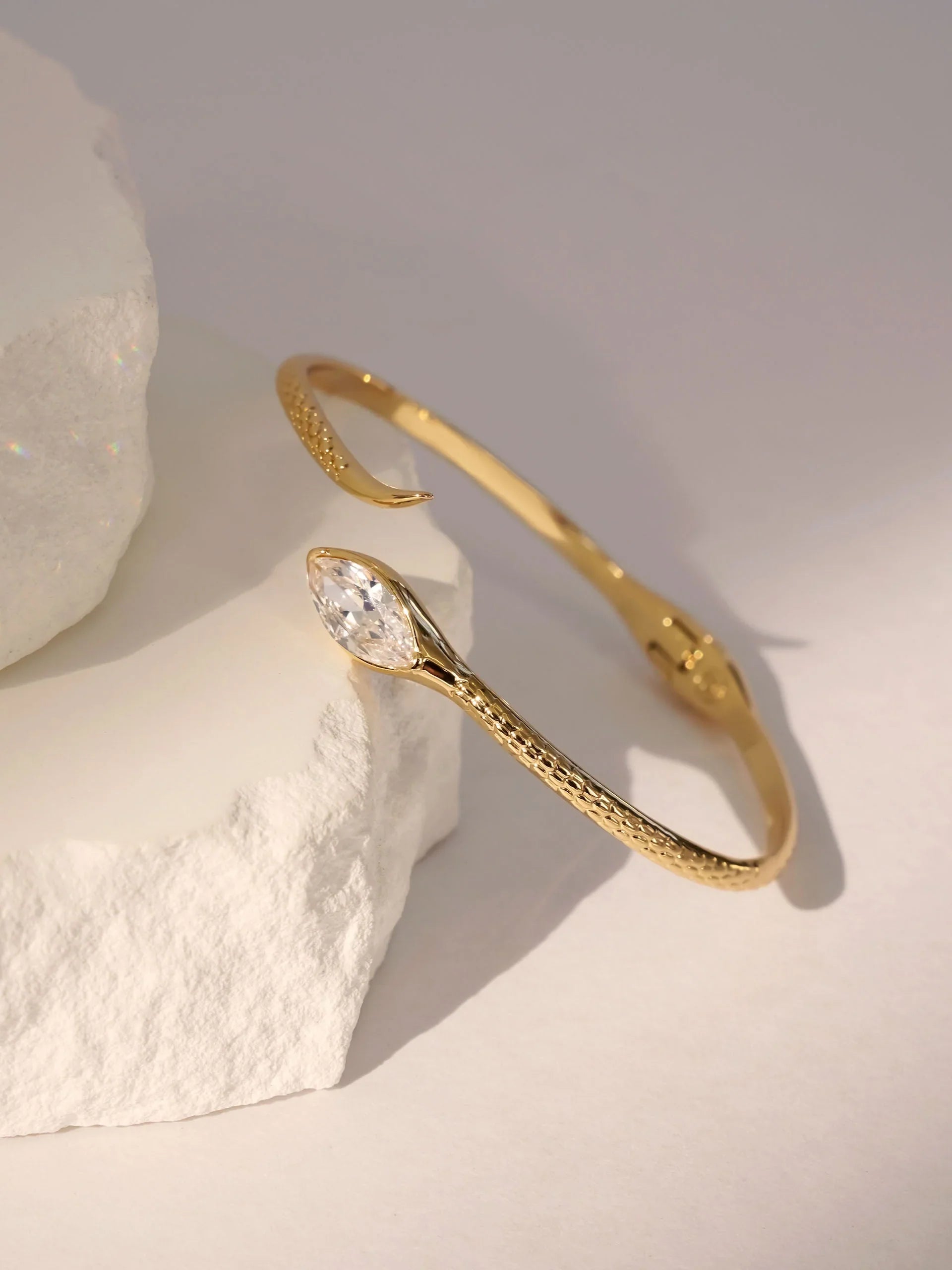 Marquise Crystal Cuff Bracelet