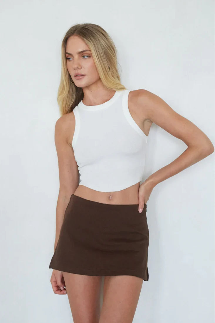 Vic Double Slit Mini Skort
