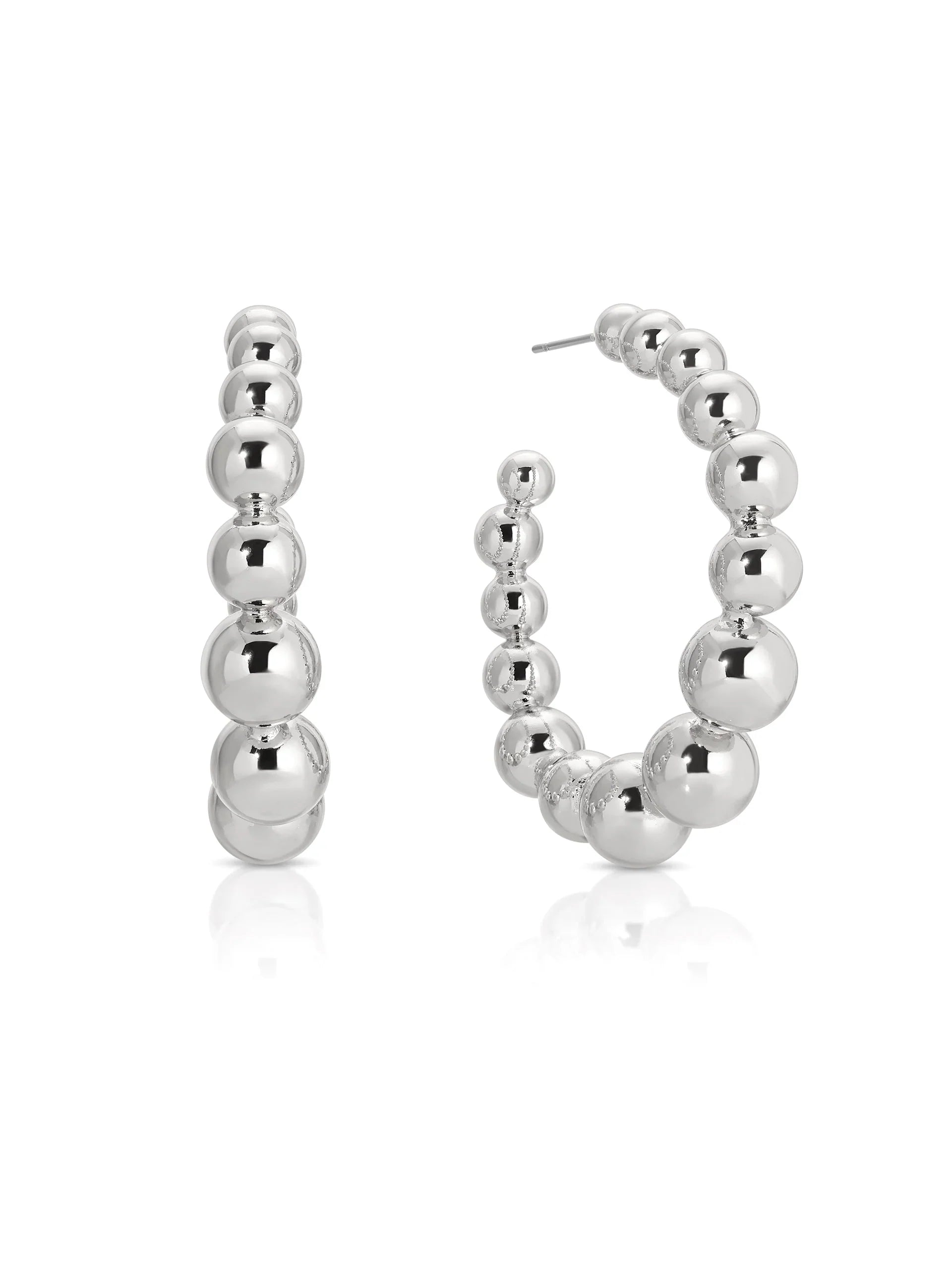 Bubble Ball Hoop Earrings