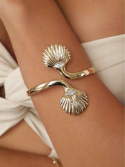 Santorini Shell Cuff Bracelet