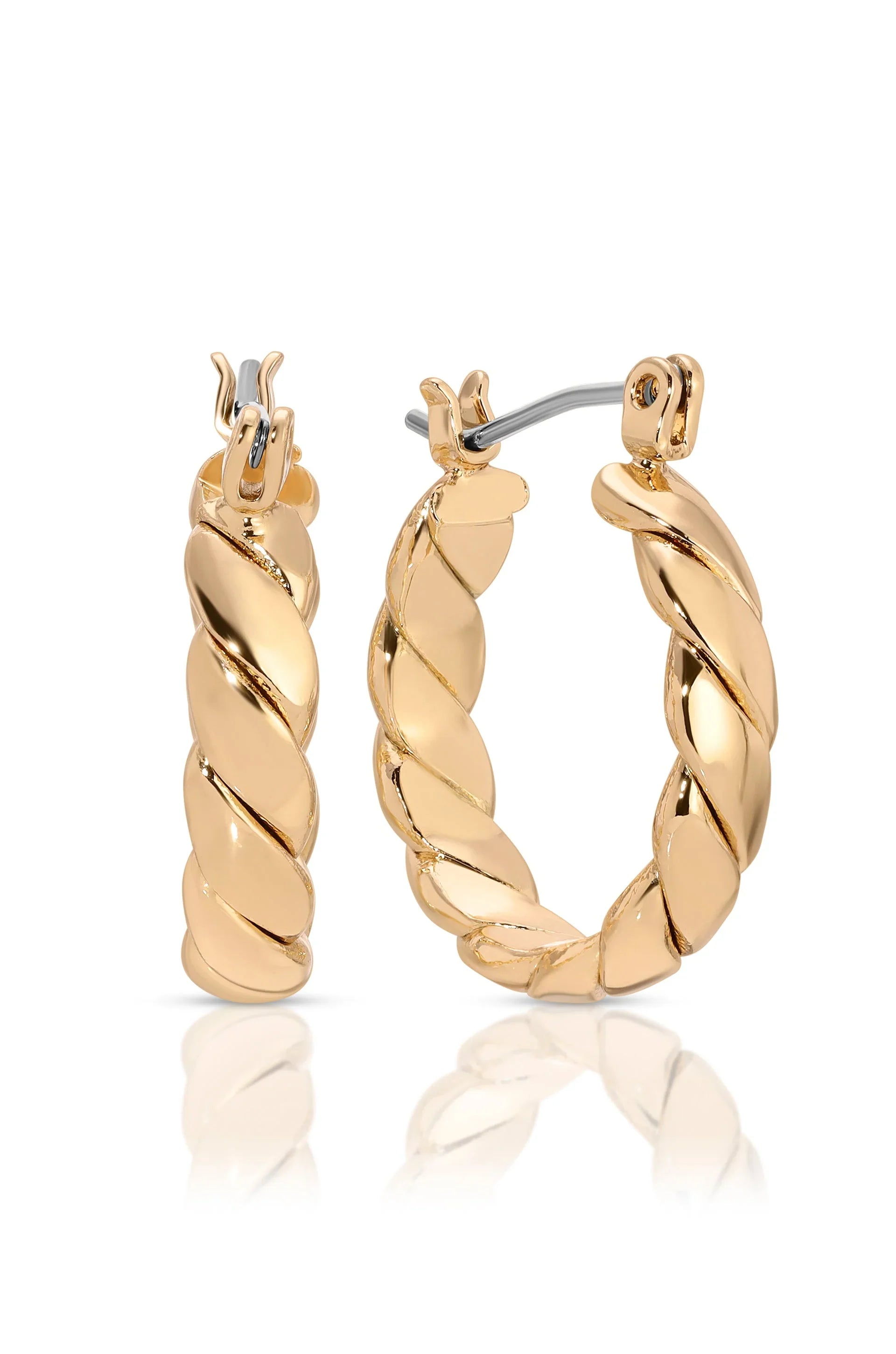 Textured Mini Hoops Earrings
