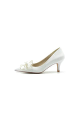 Crystal Stiletto Heel Wedding Shoes with Bow
