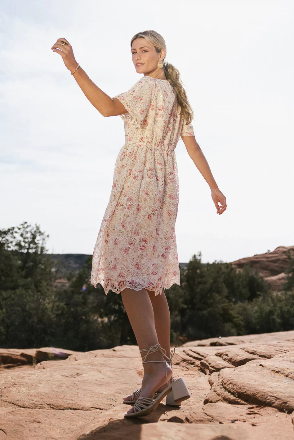 Renee Eyelet Lace Dress