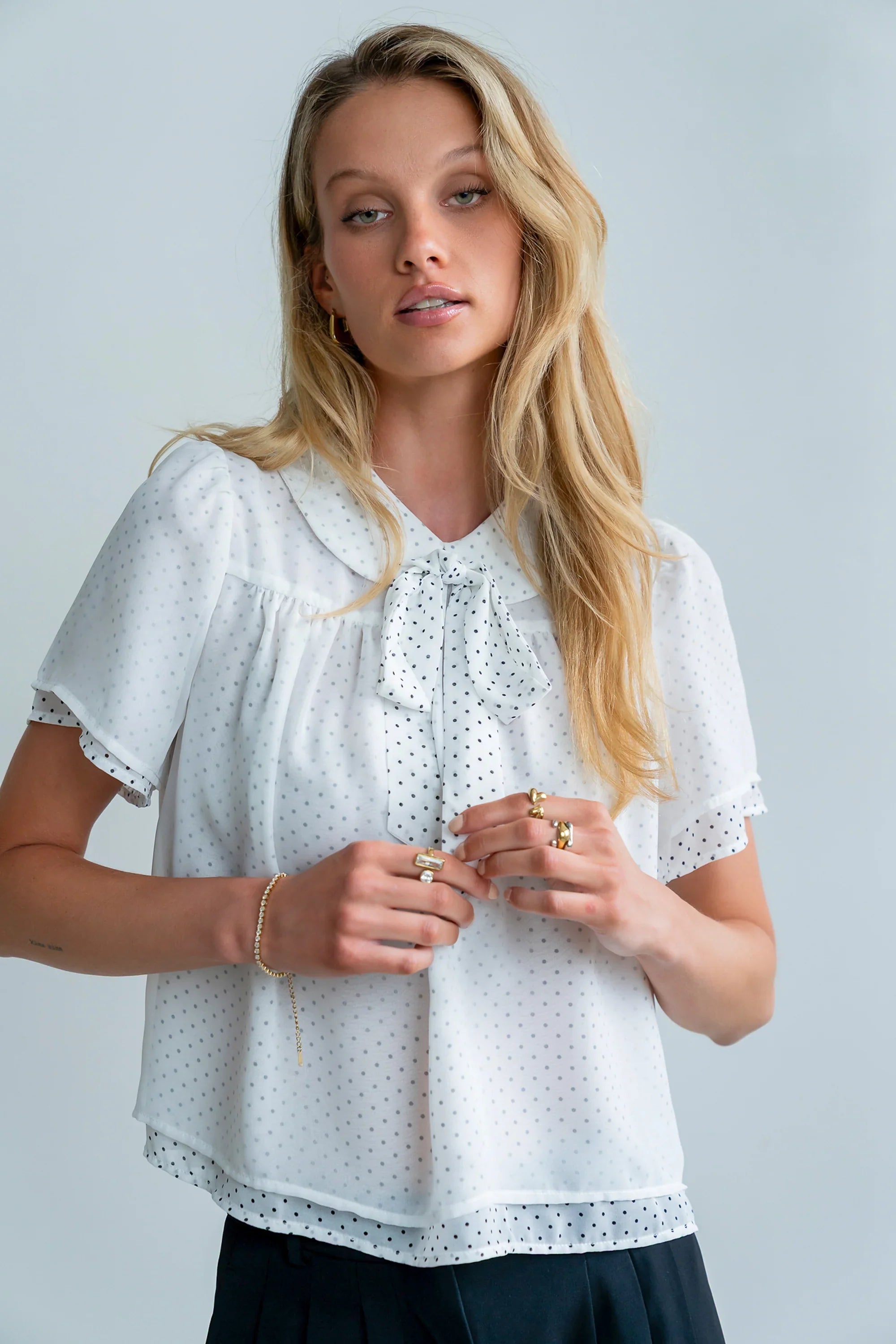 Danika Polka Dot Blouse