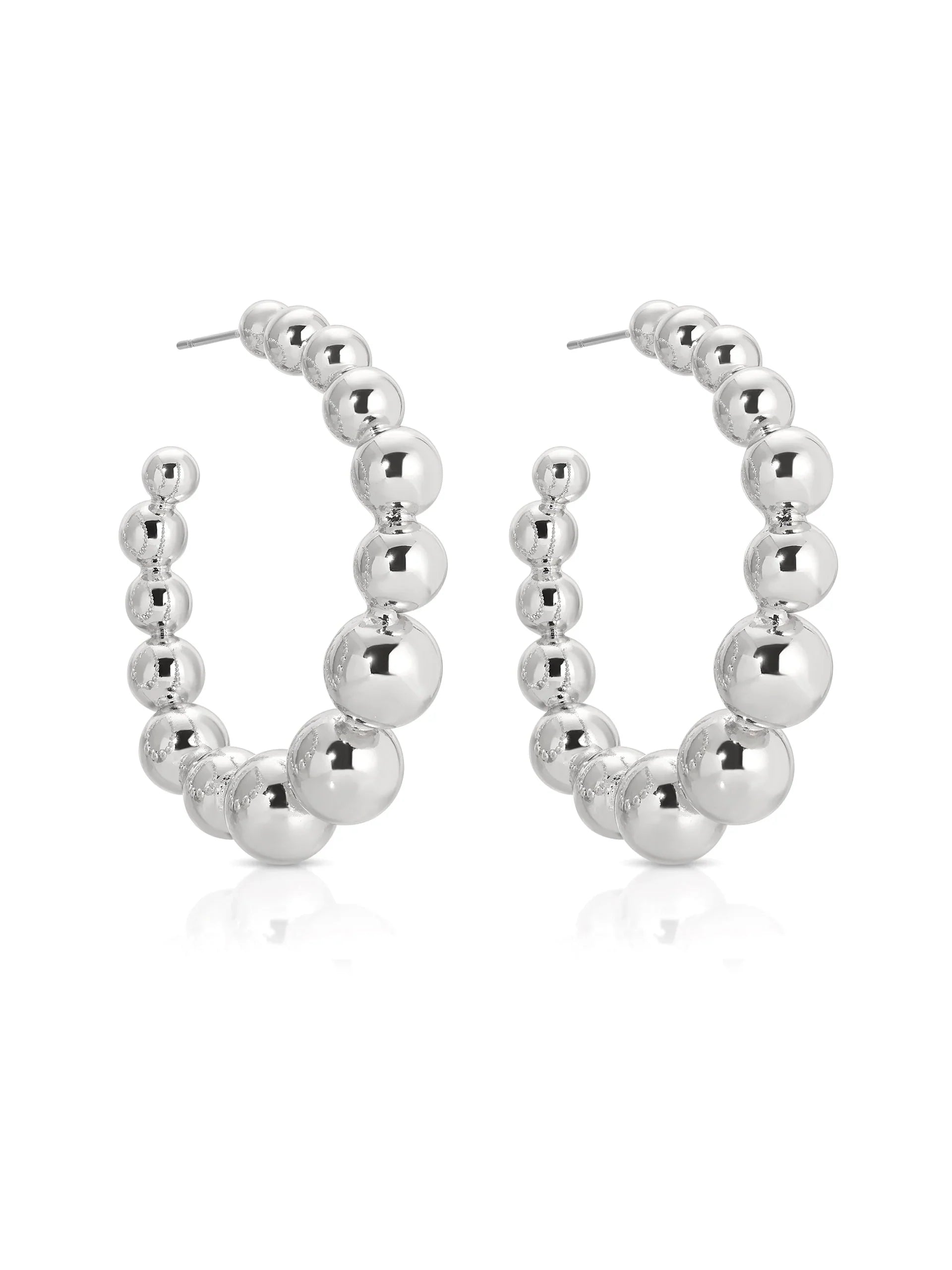 Bubble Ball Hoop Earrings
