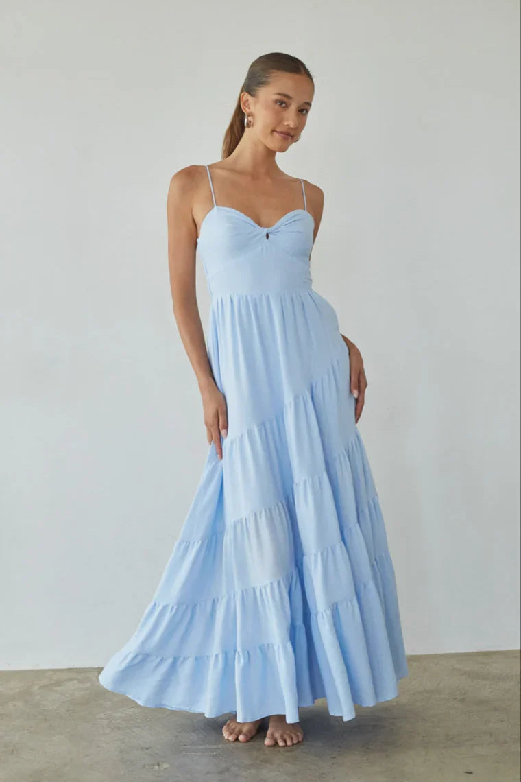 Donna Twist Front Maxi Dress