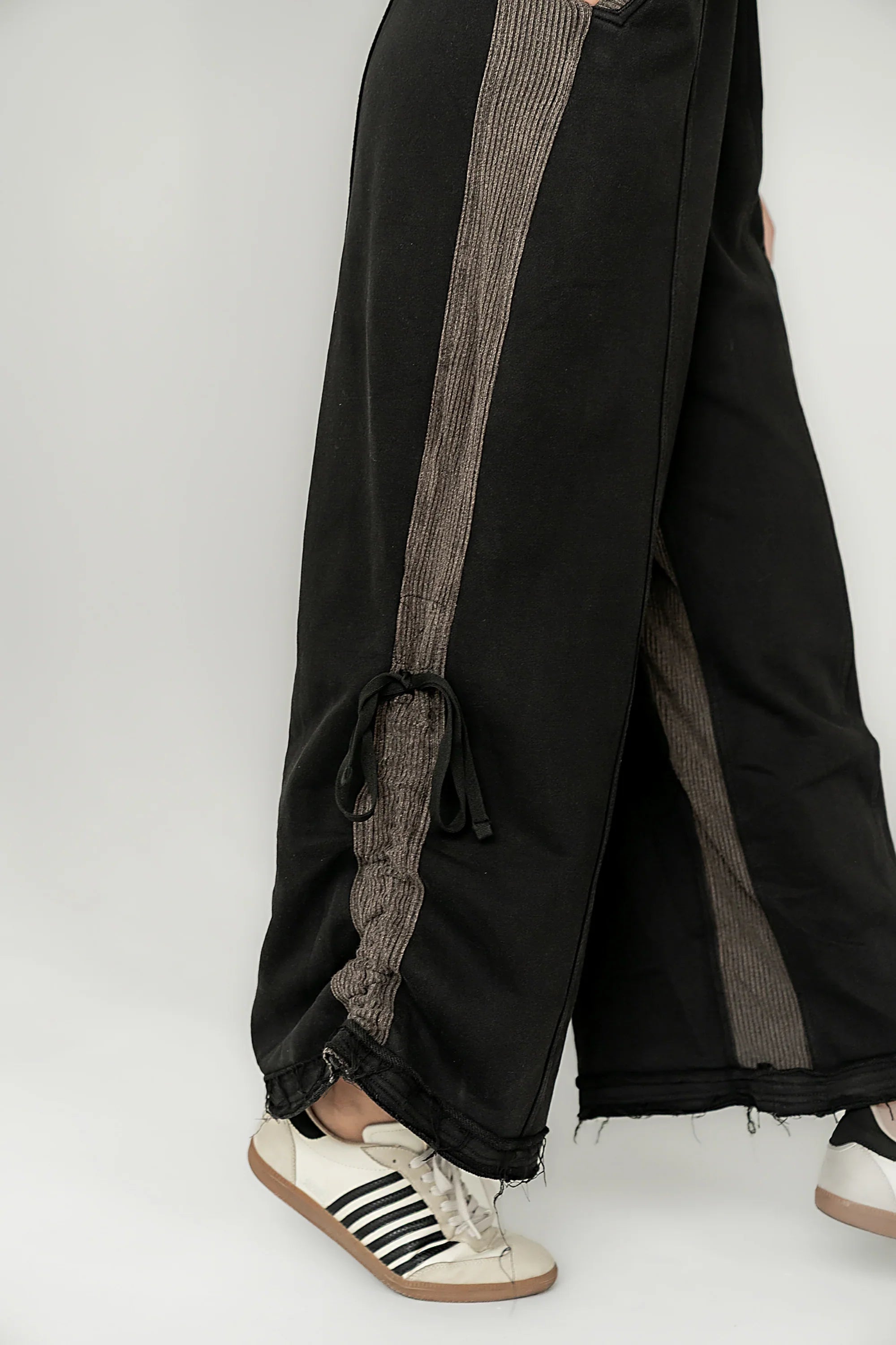 Tristan Knit Jumpsuit in Charcoal