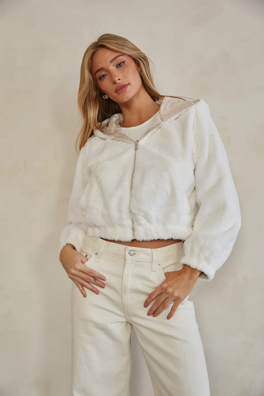 Amelia Reversible Faux Fur Jacket
