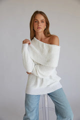 Kayla Plush Off the Shoulder Sweater
