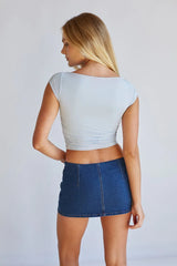 Tallulah Denim Micro Mini Skort