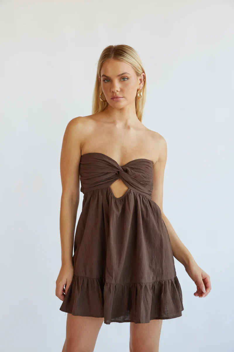 Savannah Twist Front Romper