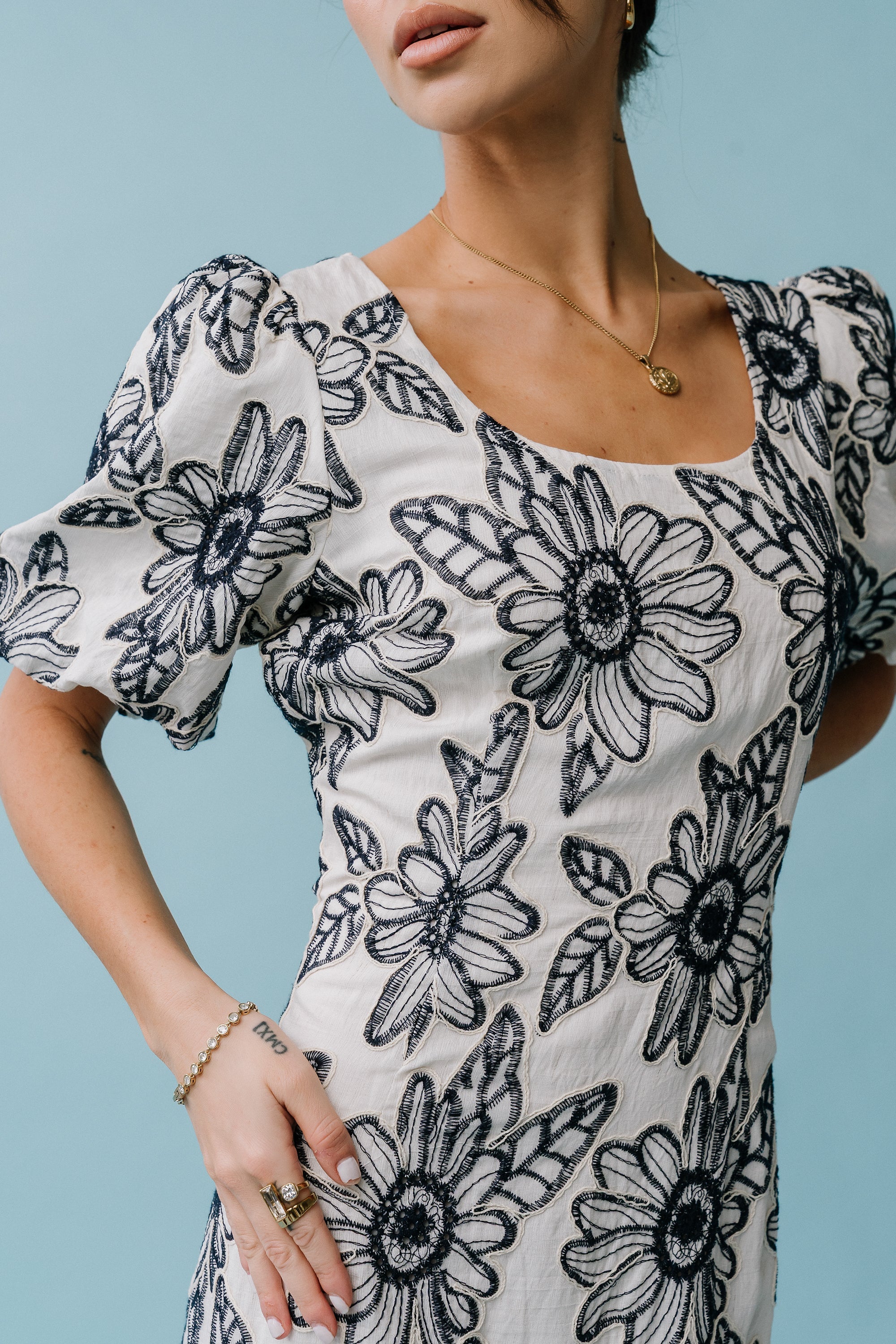 Brielle Embroidered Maxi Dress